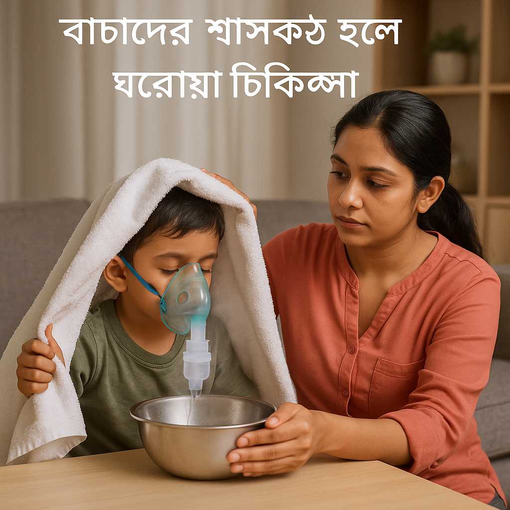 বাচ্চাদের শ্বাসকষ্ট হলে ঘরোয়া চিকিৎসা